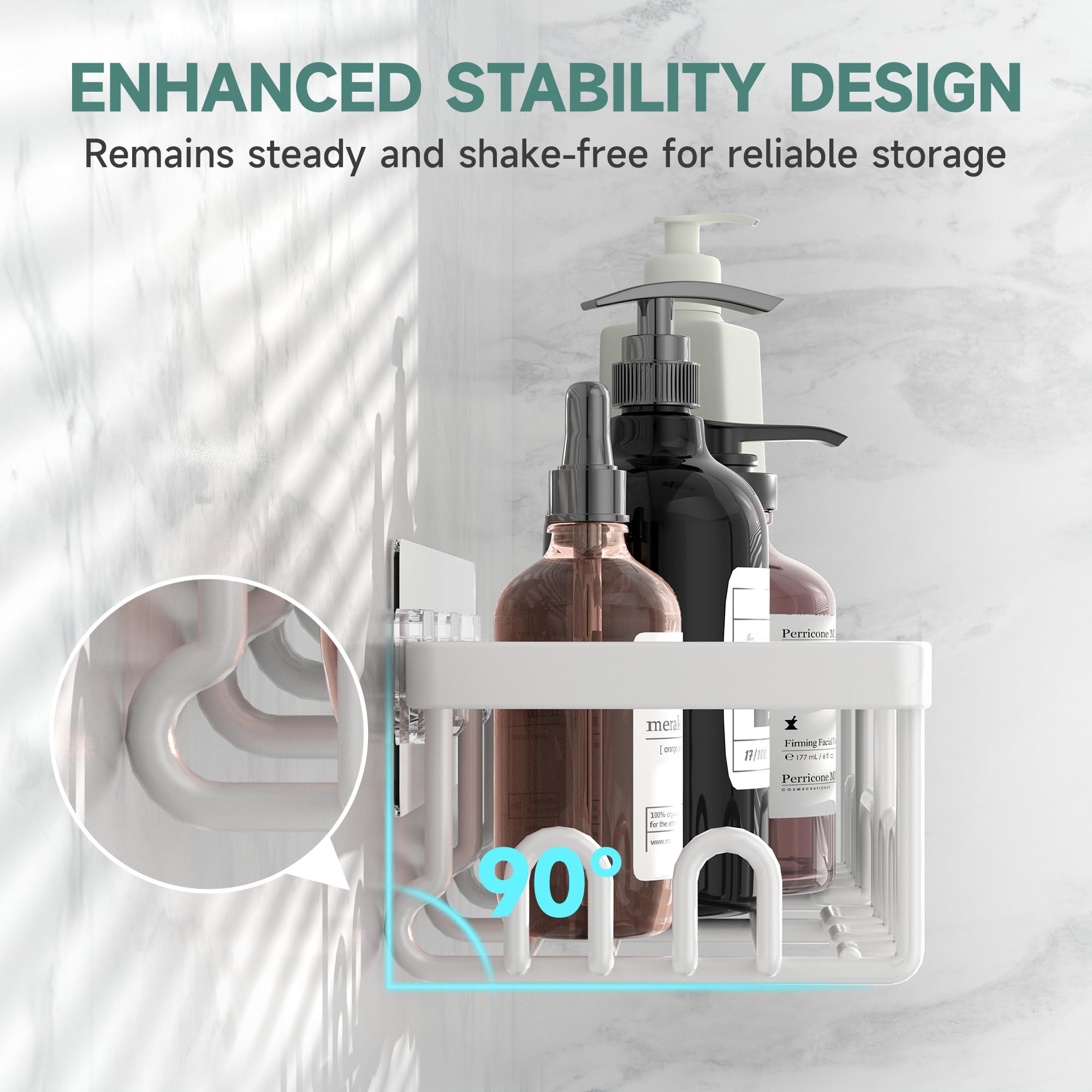 Veken close-up stainless finish highlighting rustproof durability benefit