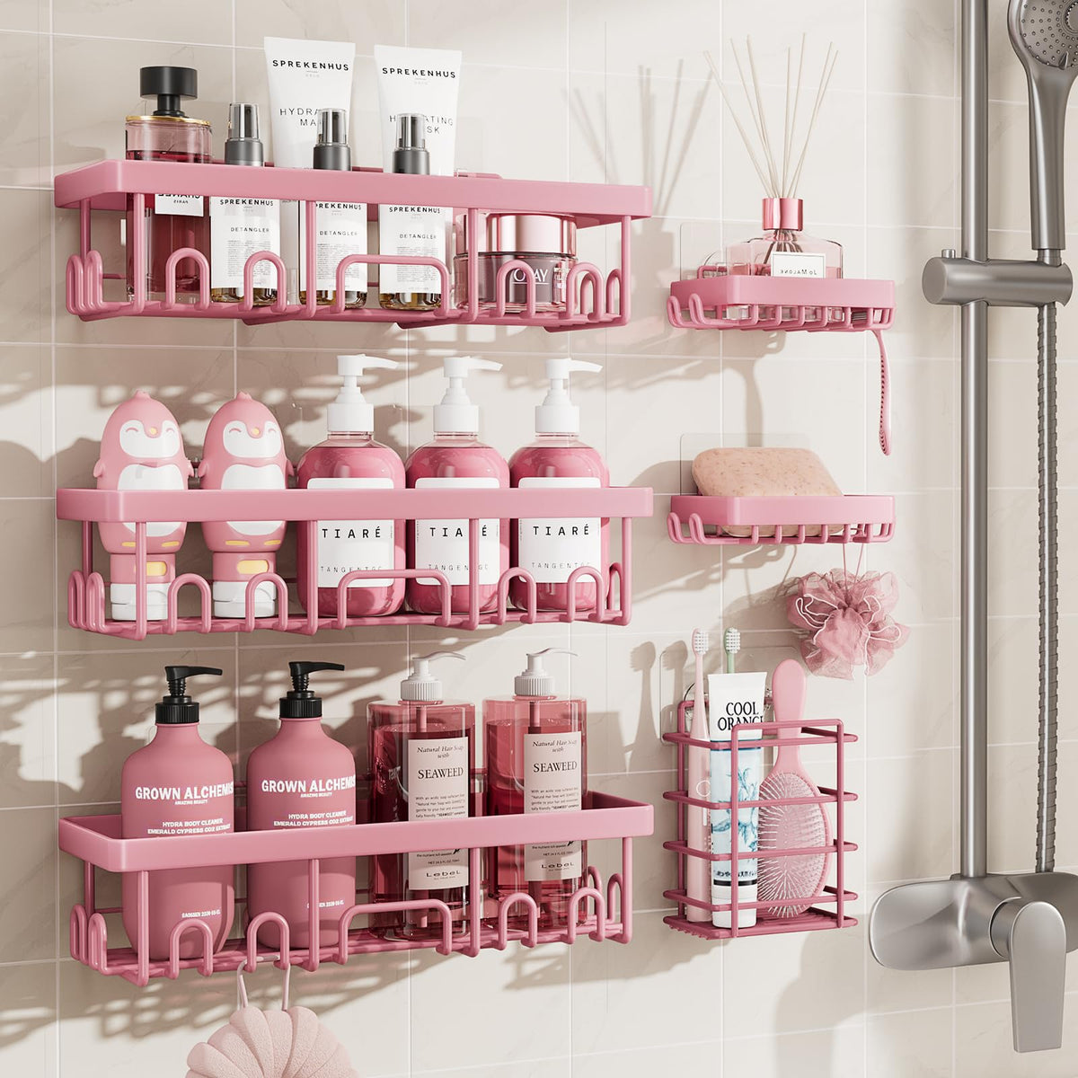 Veken front packaging showing the six-piece pink set and quick benefits