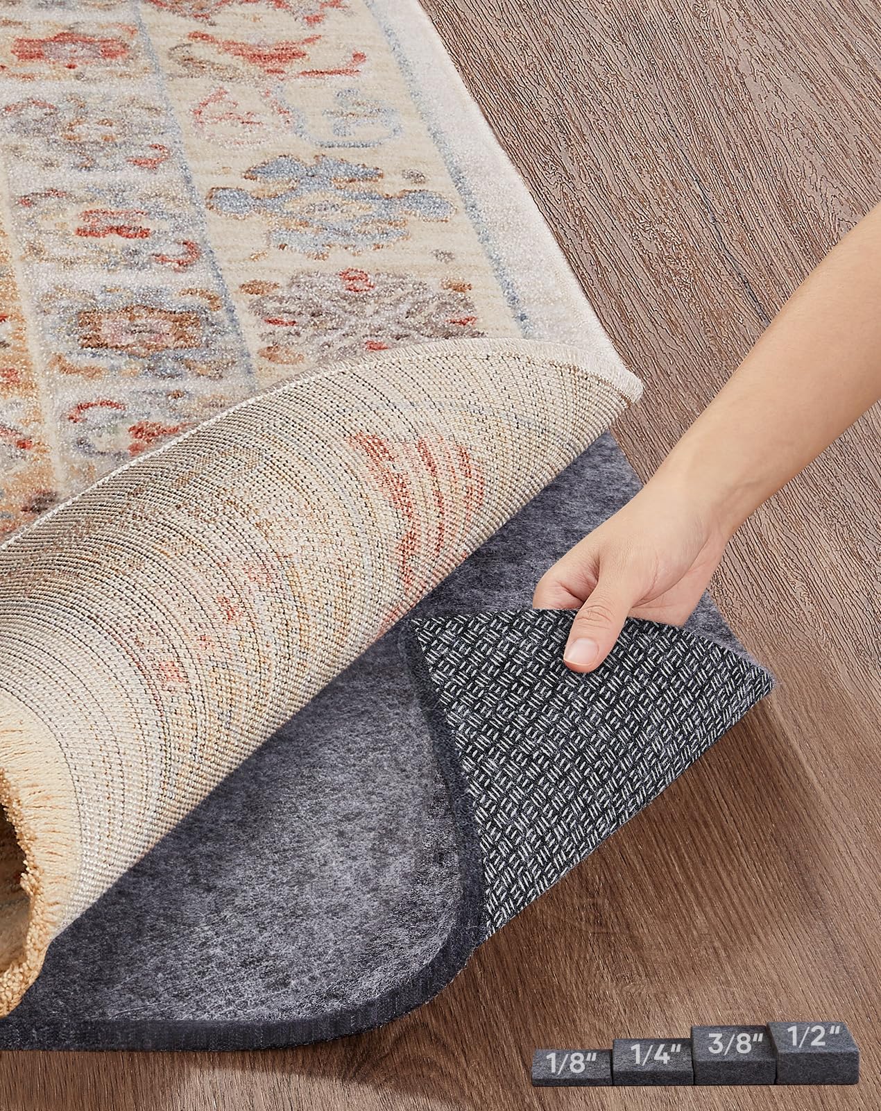 Veken front packaging of 2x6 ft runner pad showing product benefits