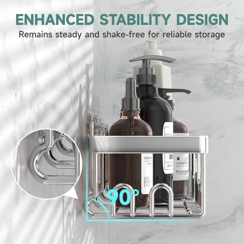 Veken close-up of large shelf drainage slots for fast drying and hygiene