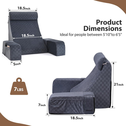 Vekkia detachable armrest removed to show modular comfort options