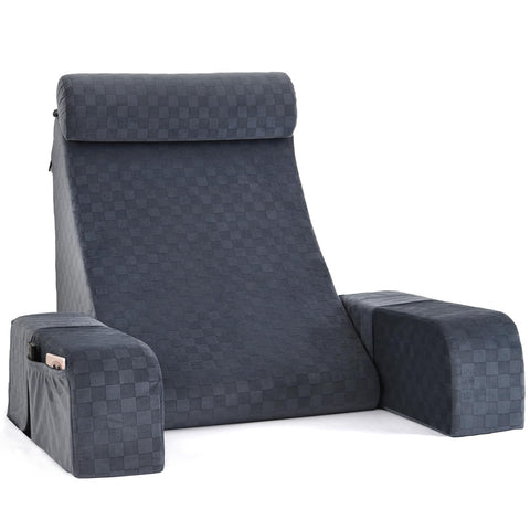 Vekkia pillow in lifestyle scene with person reading for relaxed use