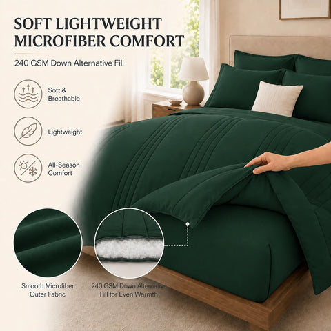 Velorose close-up of quilted comforter texture highlighting secure loft and style