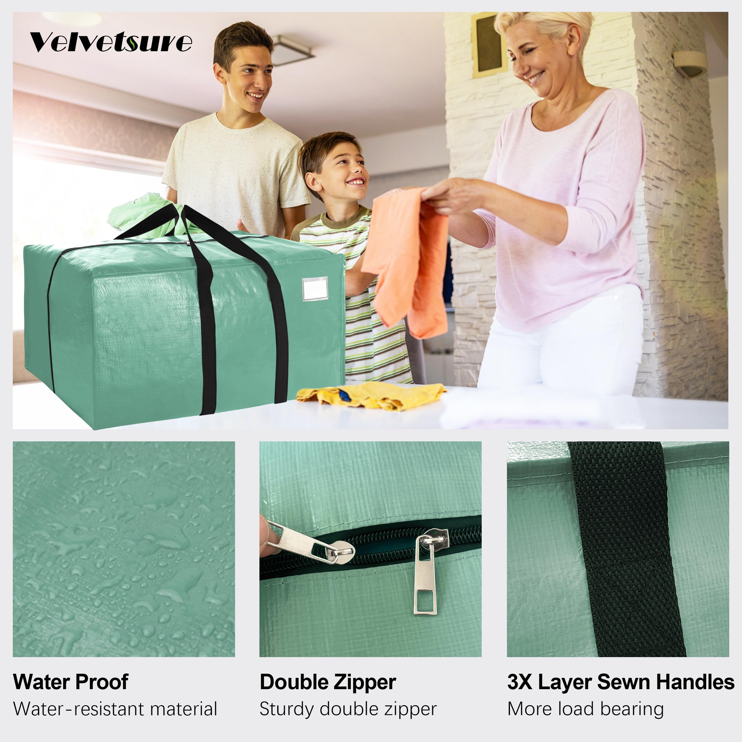 VELVETSURE backpack straps worn for hands-free carrying and improved mobility