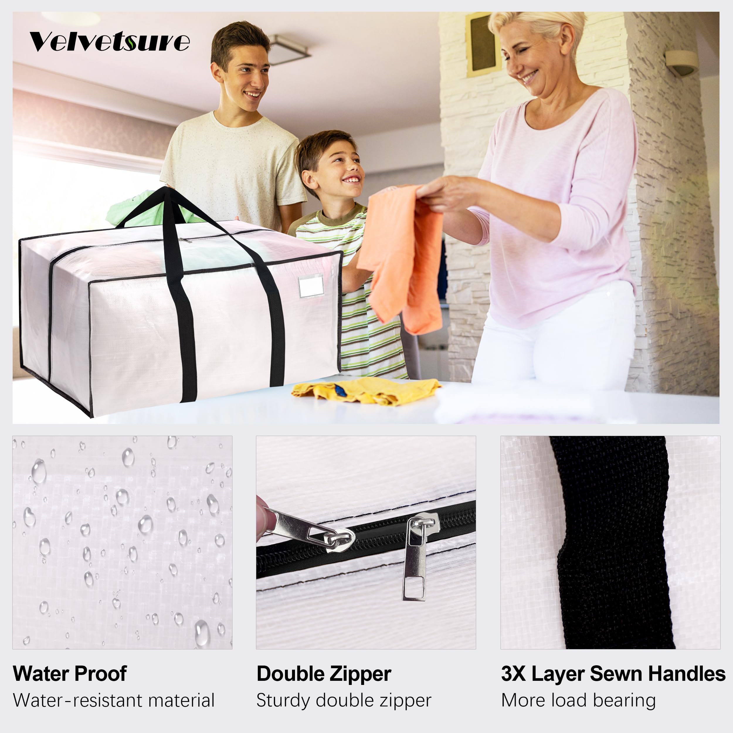 VELVETSURE backpack straps worn hands-free to carry heavy loads comfortably