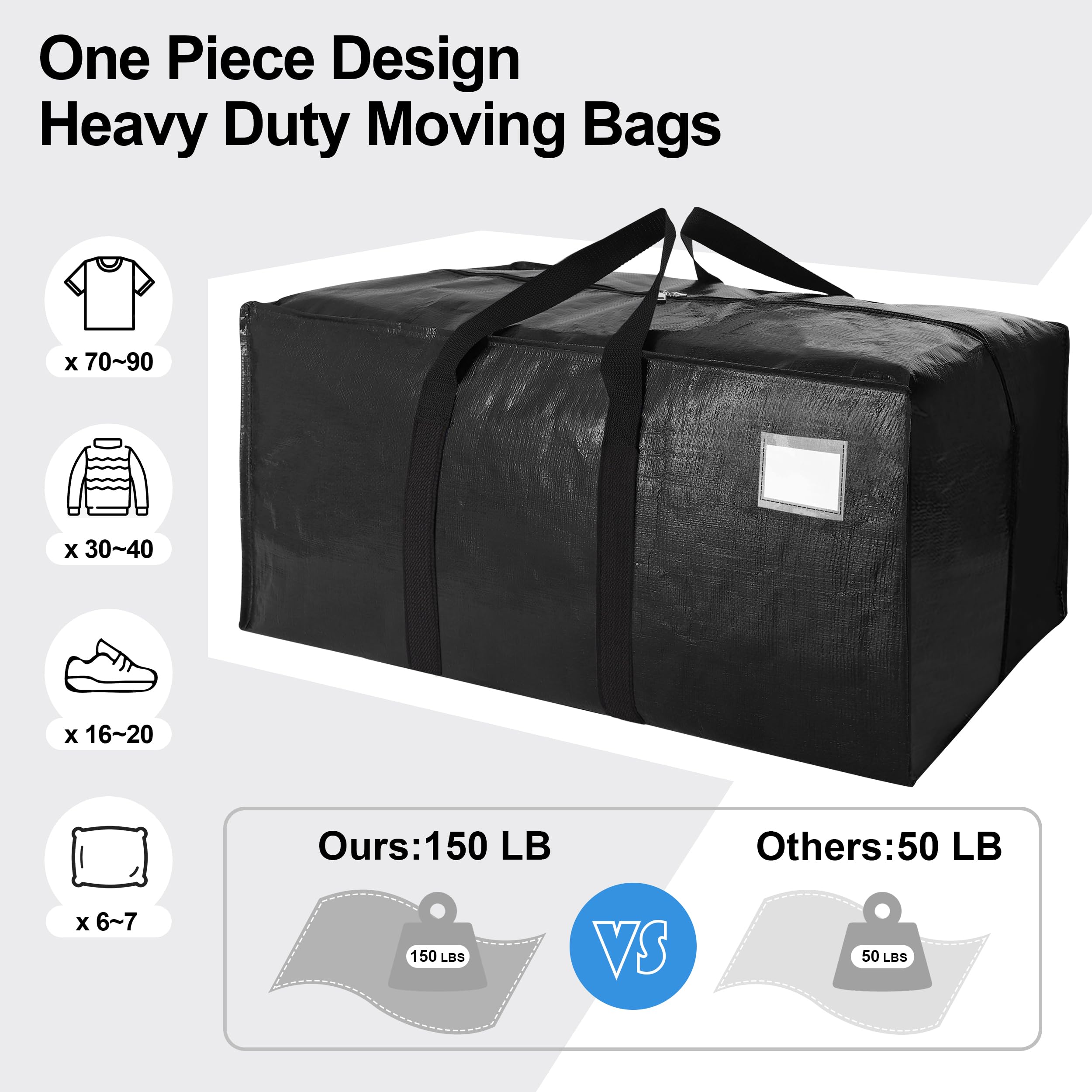 VELVETSURE bag packed with pillows and linens showing high-capacity storage benefit