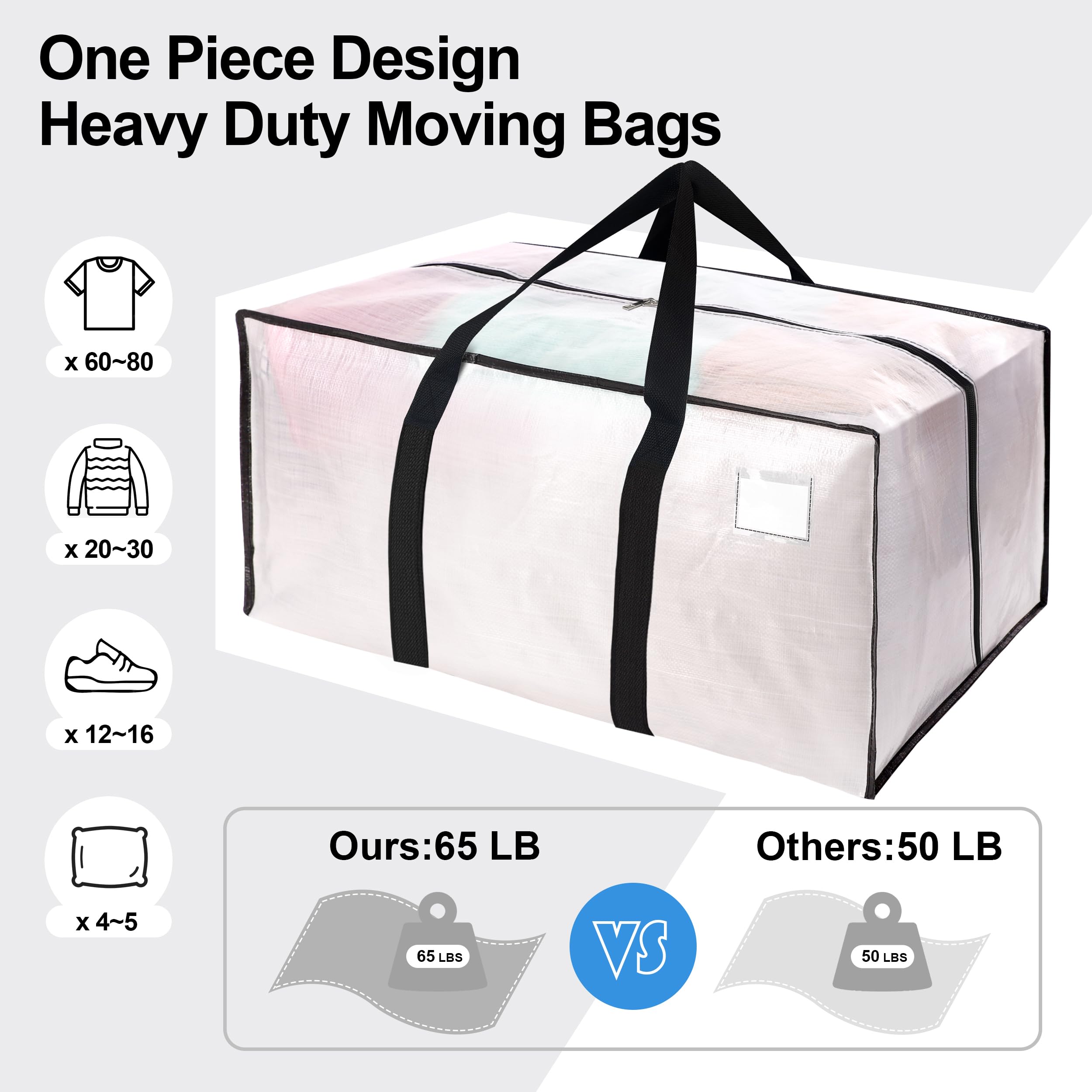 VELVETSURE filled with pillows and bedding to maximize storage capacity