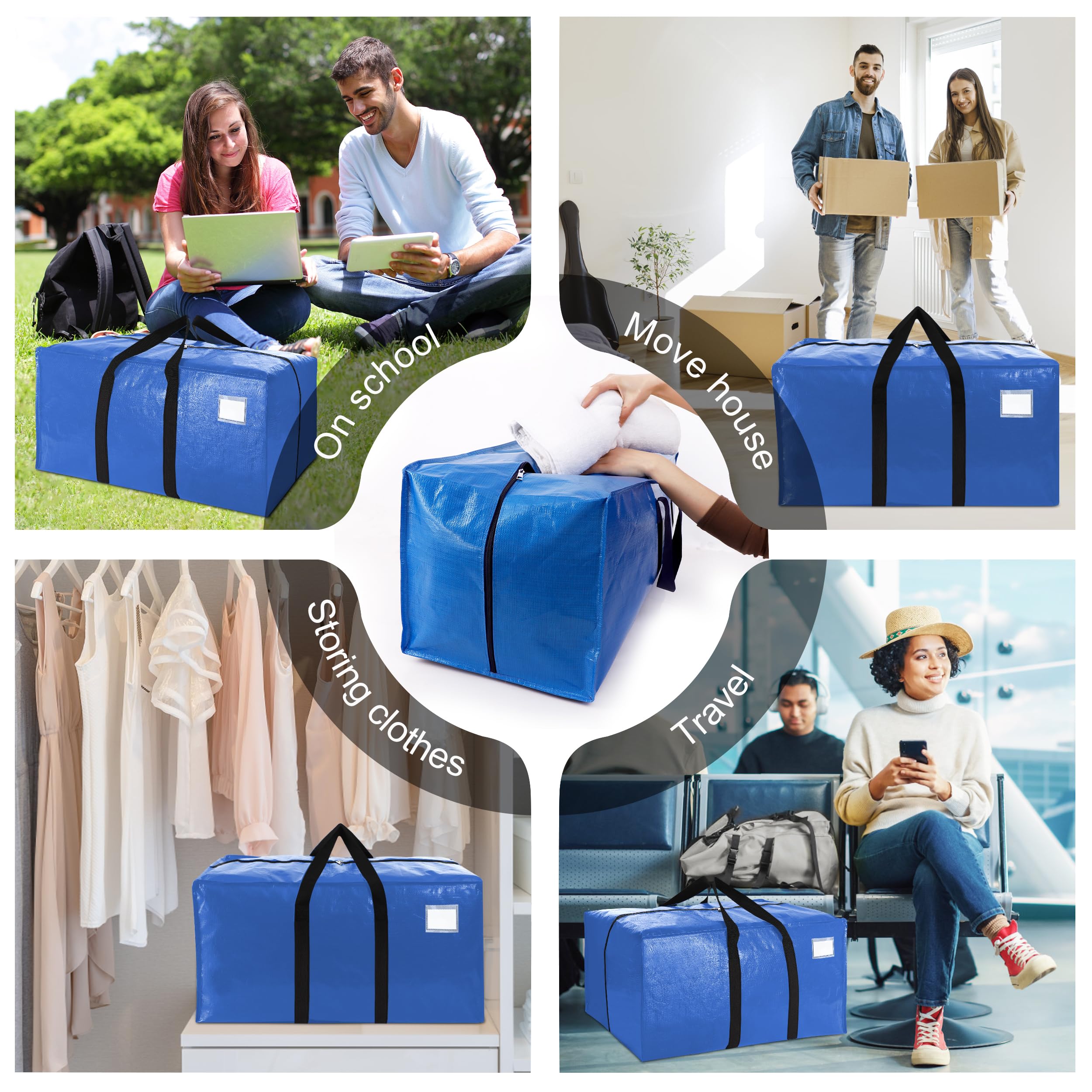 VELVETSURE folded flat stacked on a shelf showing compact off-season storage