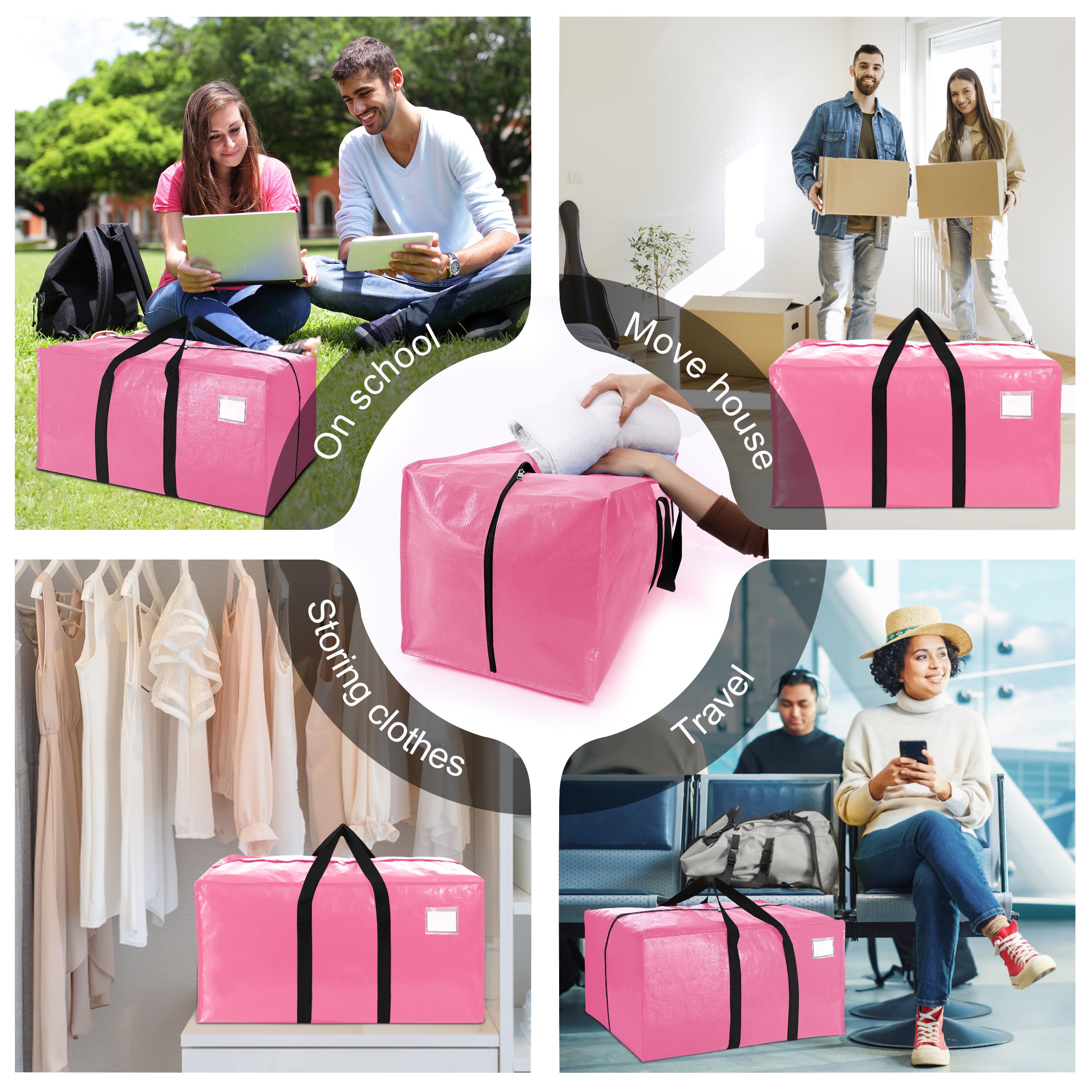 VELVETSURE bag beside a moving box for size and volume comparison