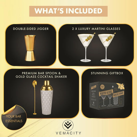 VEMACITY gold shaker lid detail highlighting elegant finish and grip