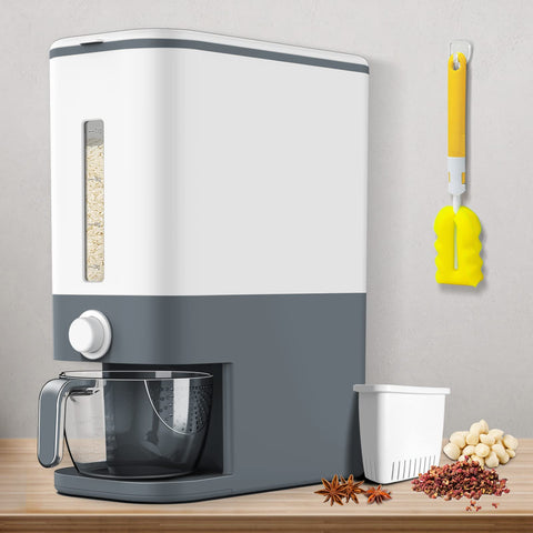 VenDotbi front view showing clean gray dispenser and space-saving design benefit