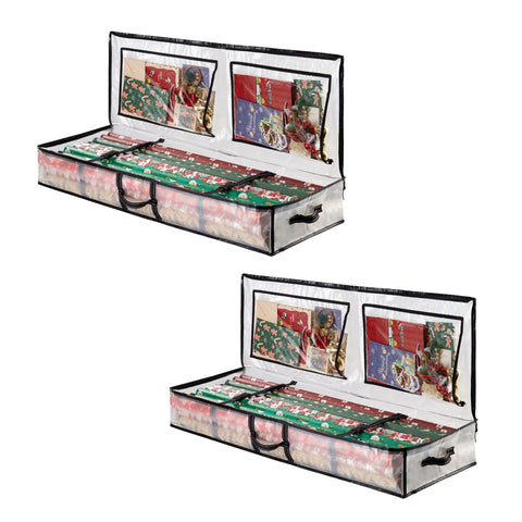 VENO front view of clear wrap organizer shows visible supplies and quick identification