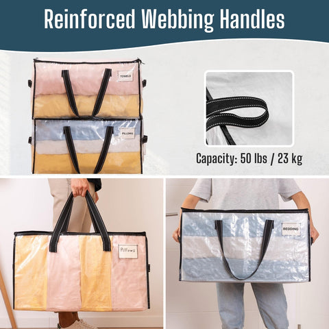 VENO label pocket and tag for quick identification and organized moving benefit