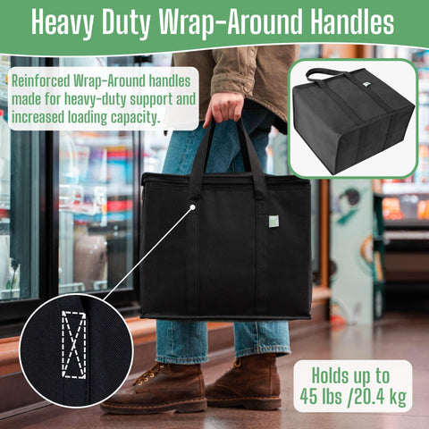 VENO bag filled with groceries demonstrating large-capacity convenience