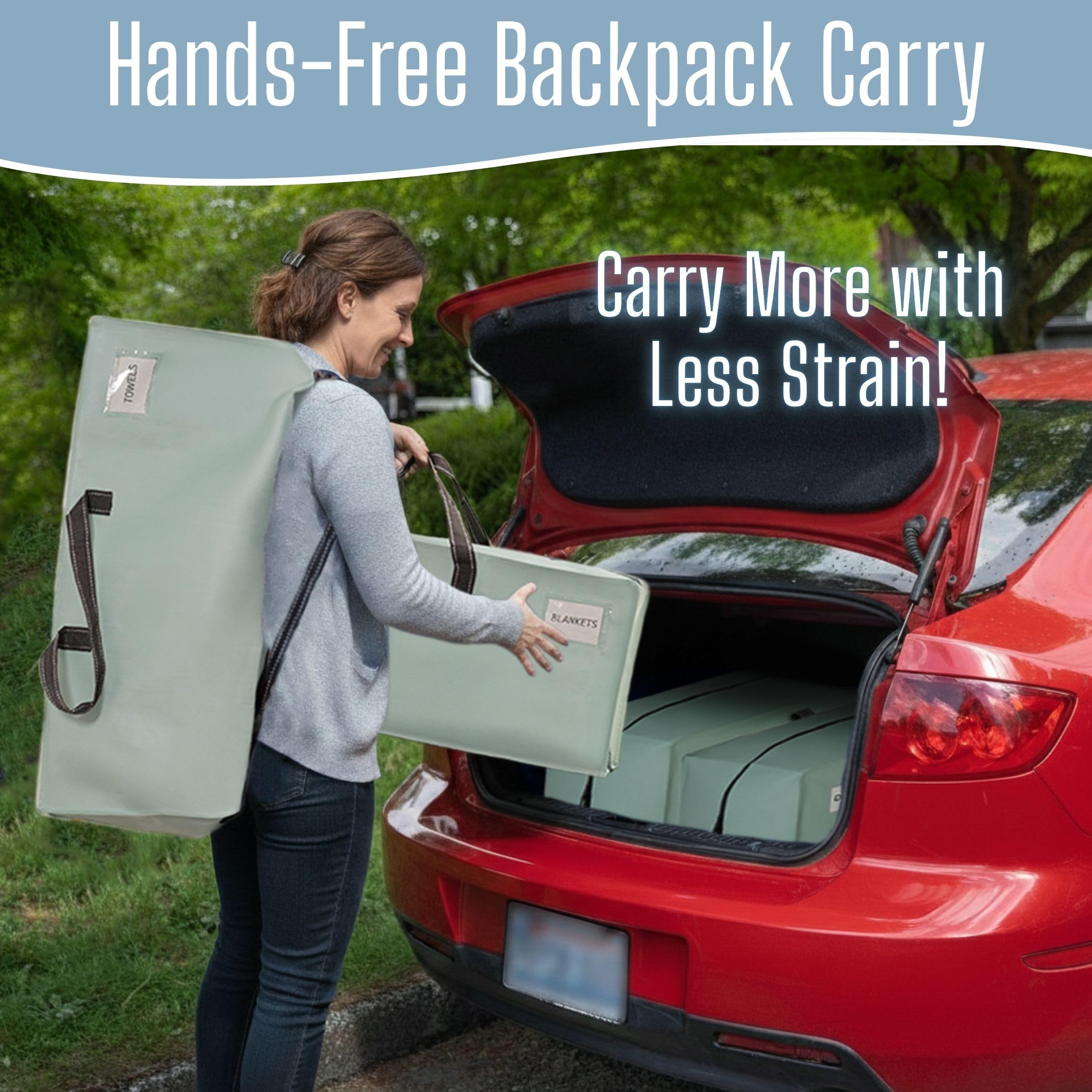 VENO open bag interior demonstrating large capacity for bulky items