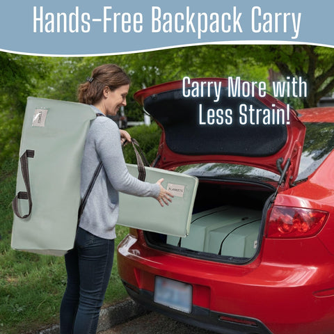 VENO open bag interior demonstrating large capacity for bulky items
