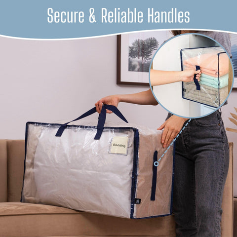 VENO filled with bedding to show extra-large capacity and space-saving storage benefit