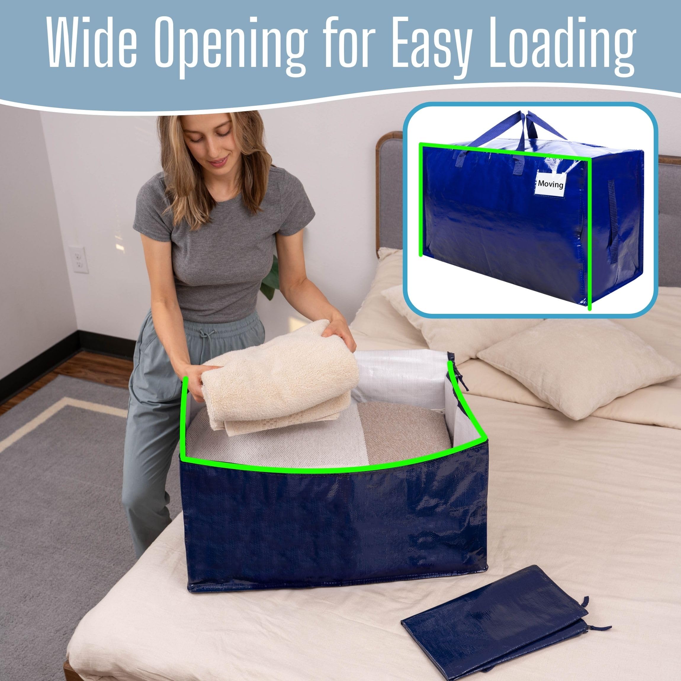 VENO wide opening open flat with 3-sided zipper for easy packing benefit