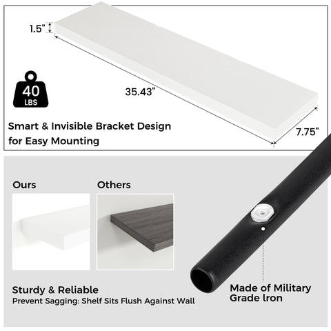 Venusmiles hidden metal bracket detail showing secure mount benefit
