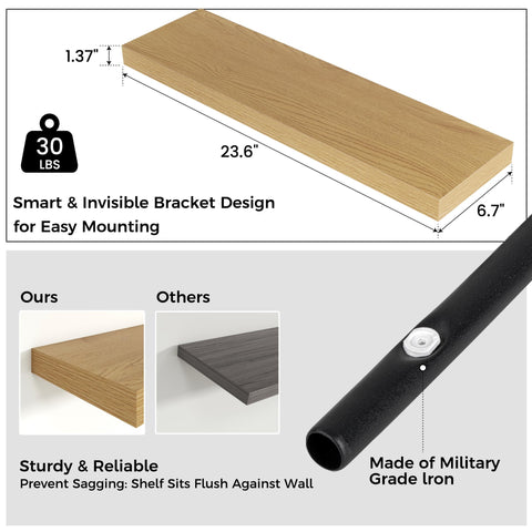 Venusmiles side profile mounted flush to wall demonstrating slim, invisible appearance