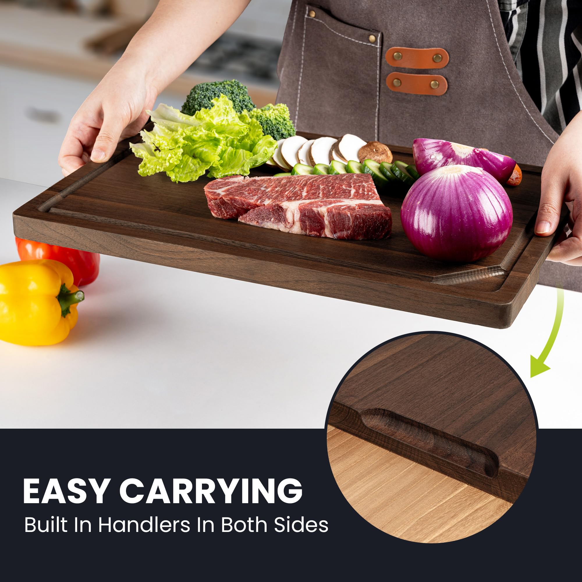 Venusmiles reversible serving side styled with charcuterie, perfect for entertaining