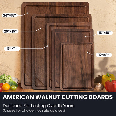 Venusmiles board beside utensils to show 17x11 scale, practical fit for kitchens