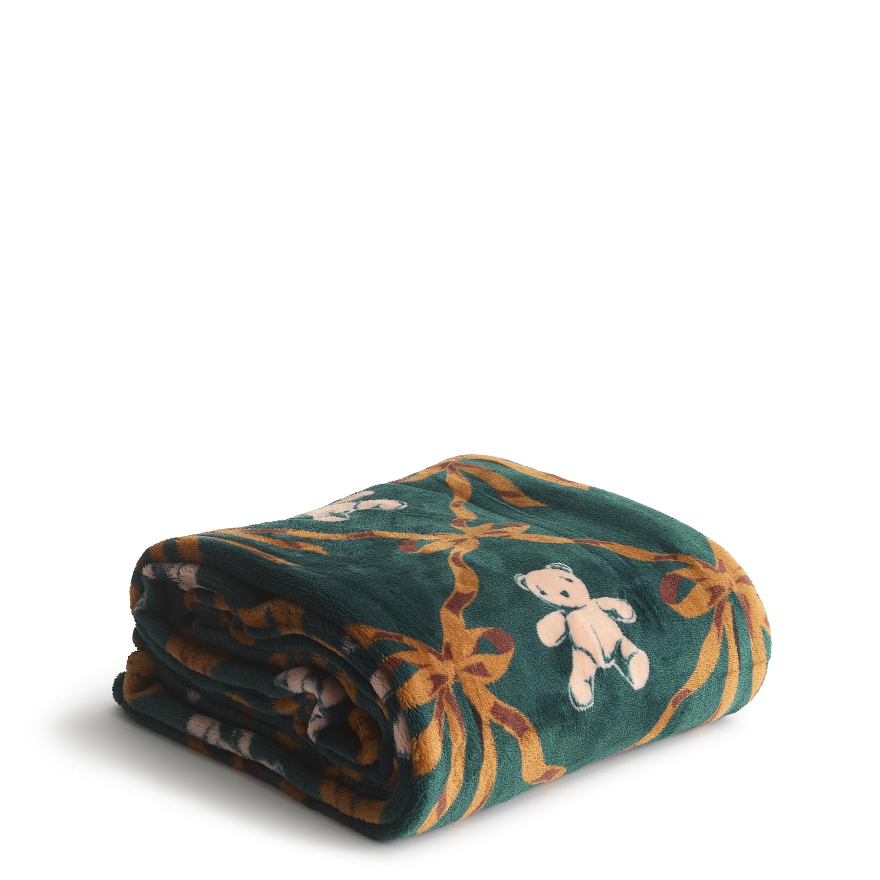 Vera Bradley folded front view showing Bear Mosaic pattern and cozy softness