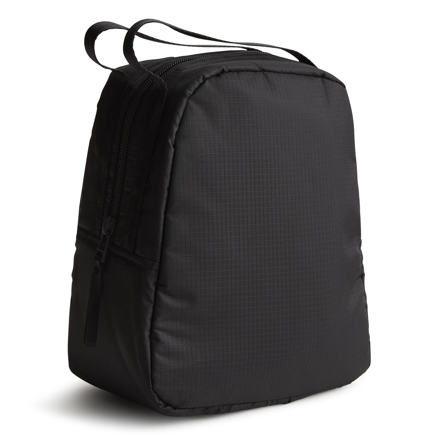 Vera Bradley front view showing Moonless Night pattern and compact zip closure for stylish portability