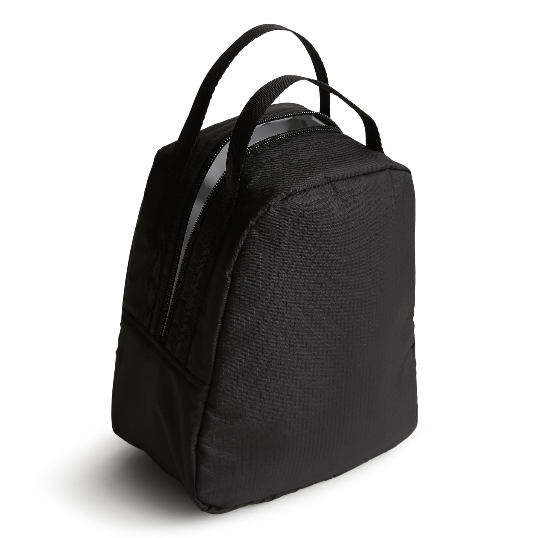Vera Bradley interior insulated lining close-up showing leak-resistant material for clean storage