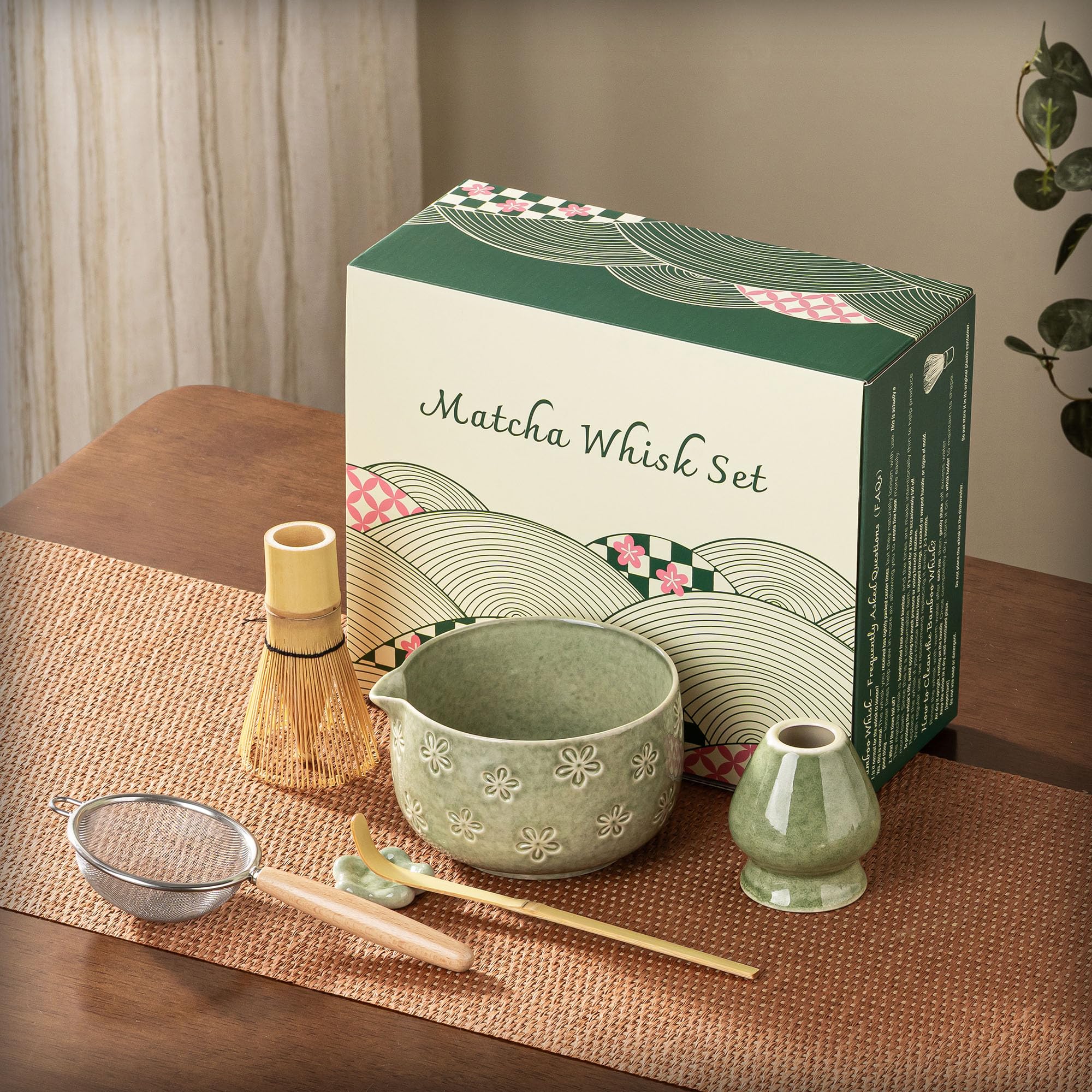 Veraelle bamboo scoop and rest for precise measurement and tidy storage