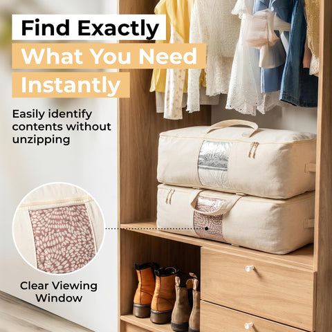 VeraMia bag in wardrobe showing scale and space-saving advantage