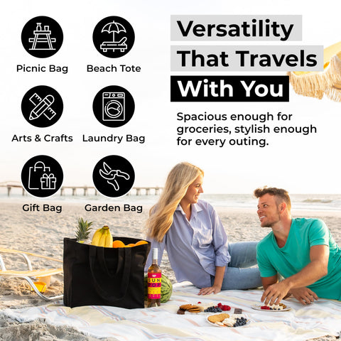VeraMia packed with groceries demonstrating large capacity and strength benefit