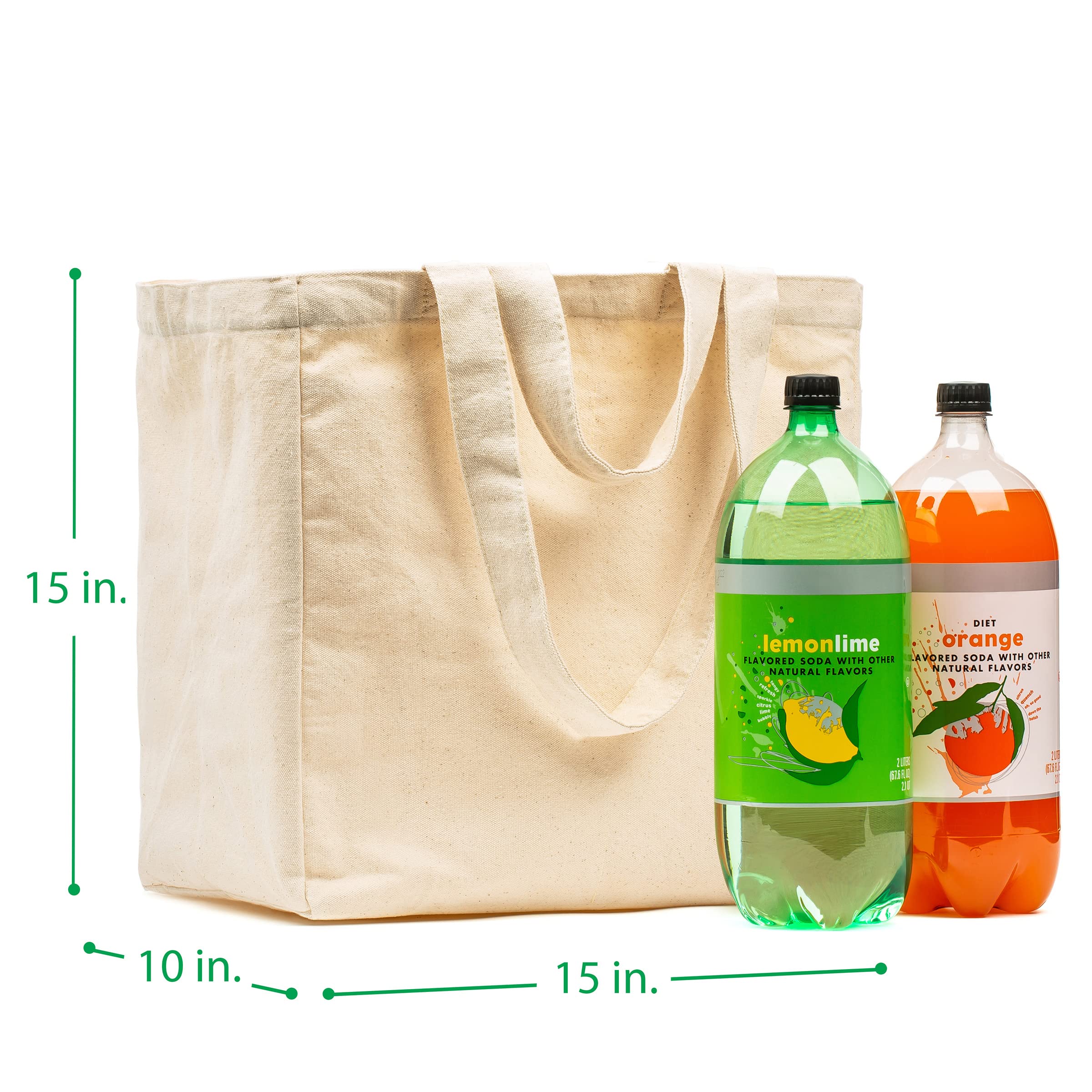 VeraMia wine bottle and produce arrangement showing separate pockets protect produce benefit