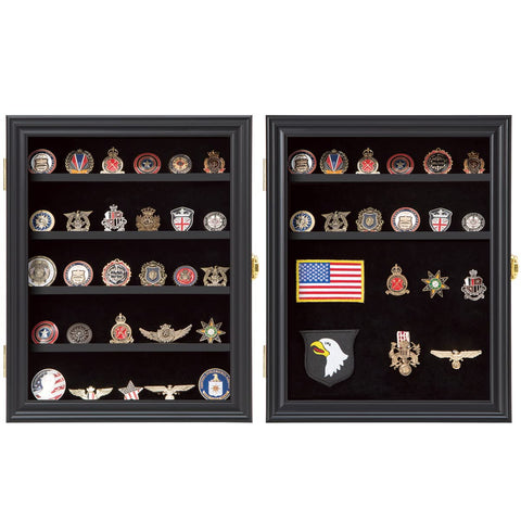 VERANI interior velvet-like felt backing protecting coins and badges