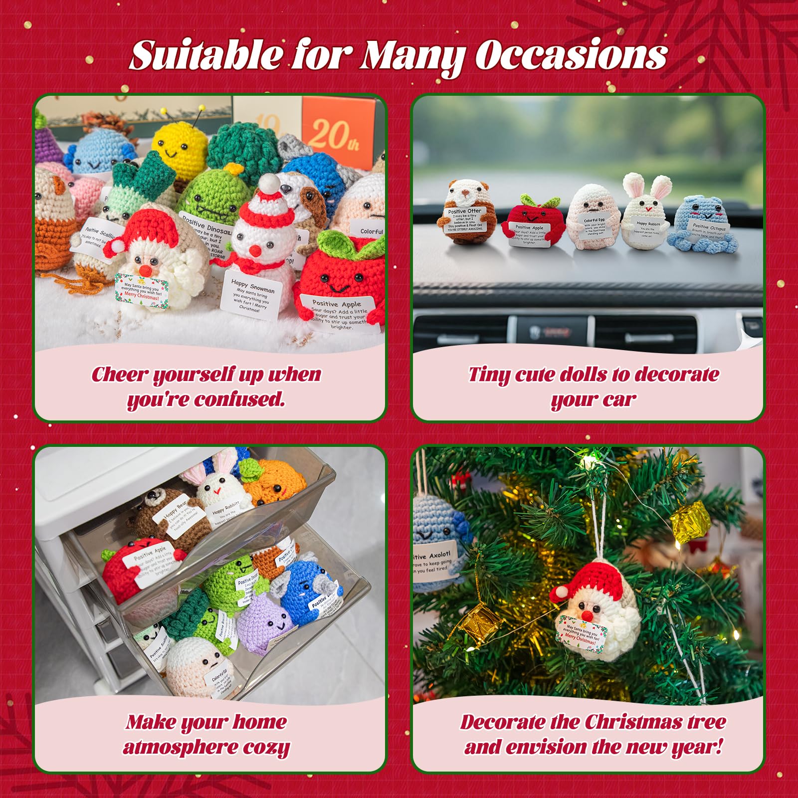 Verdenu open blind box revealing a hidden crochet animal surprise