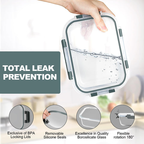 VERONES close-up of grey snap-lock lid showing airtight seal reliability
