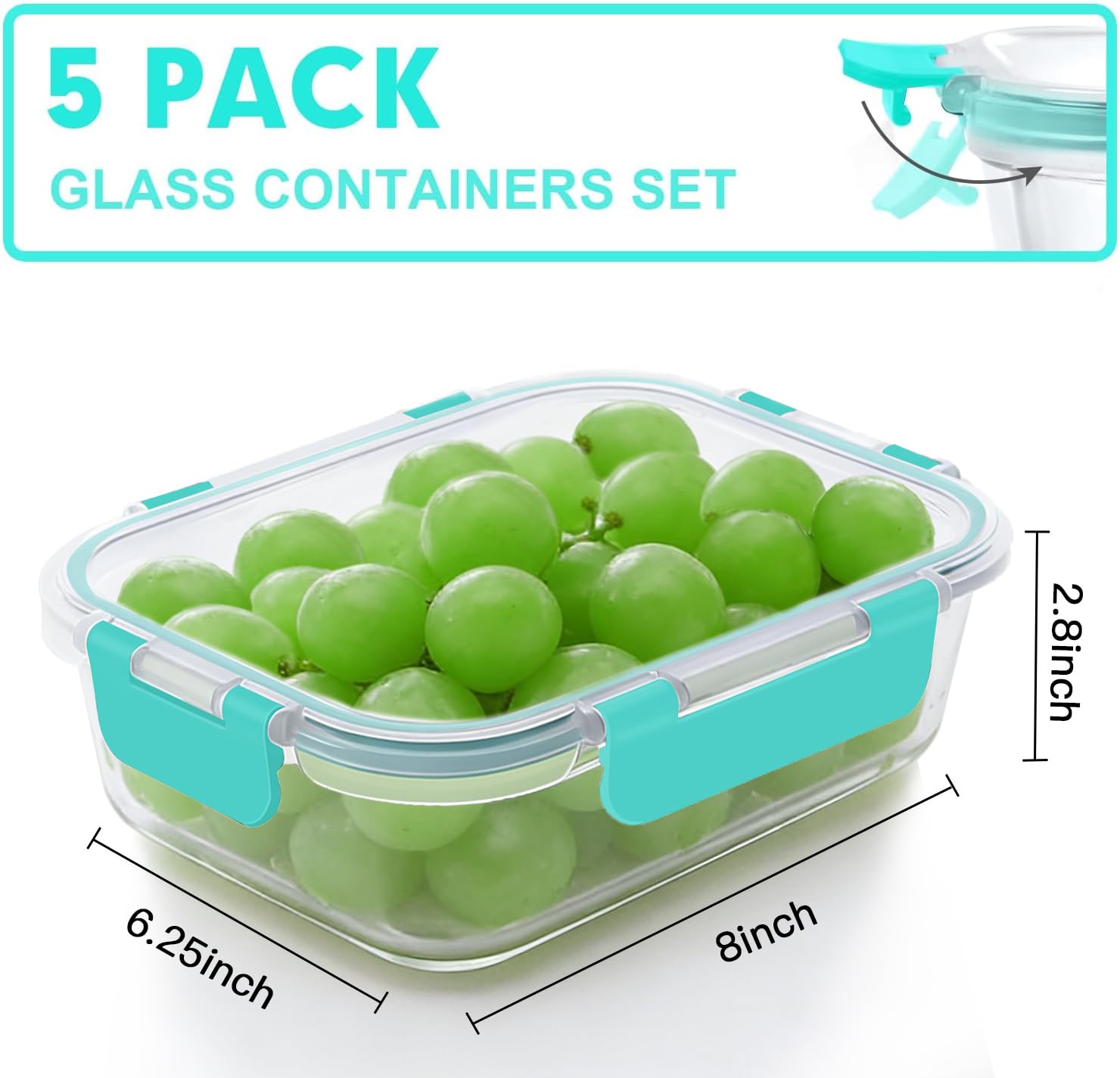 VERONES close-up of snap-lock lid demonstrating secure airtight seal benefit