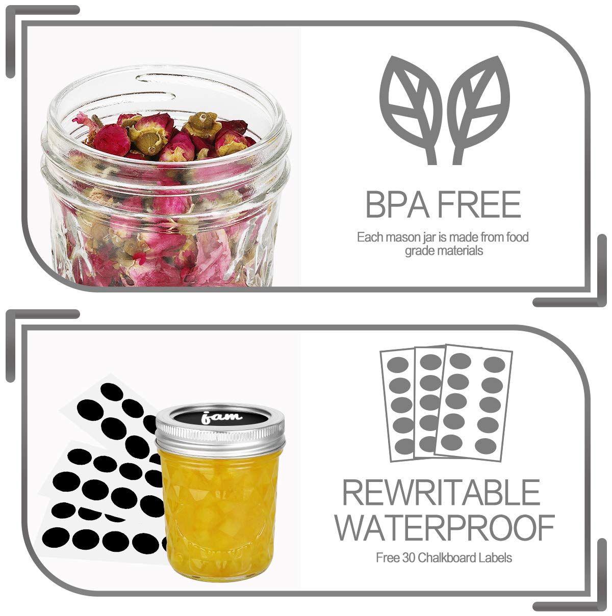 VERONES jar filled with jam demonstrating food storage and presentation