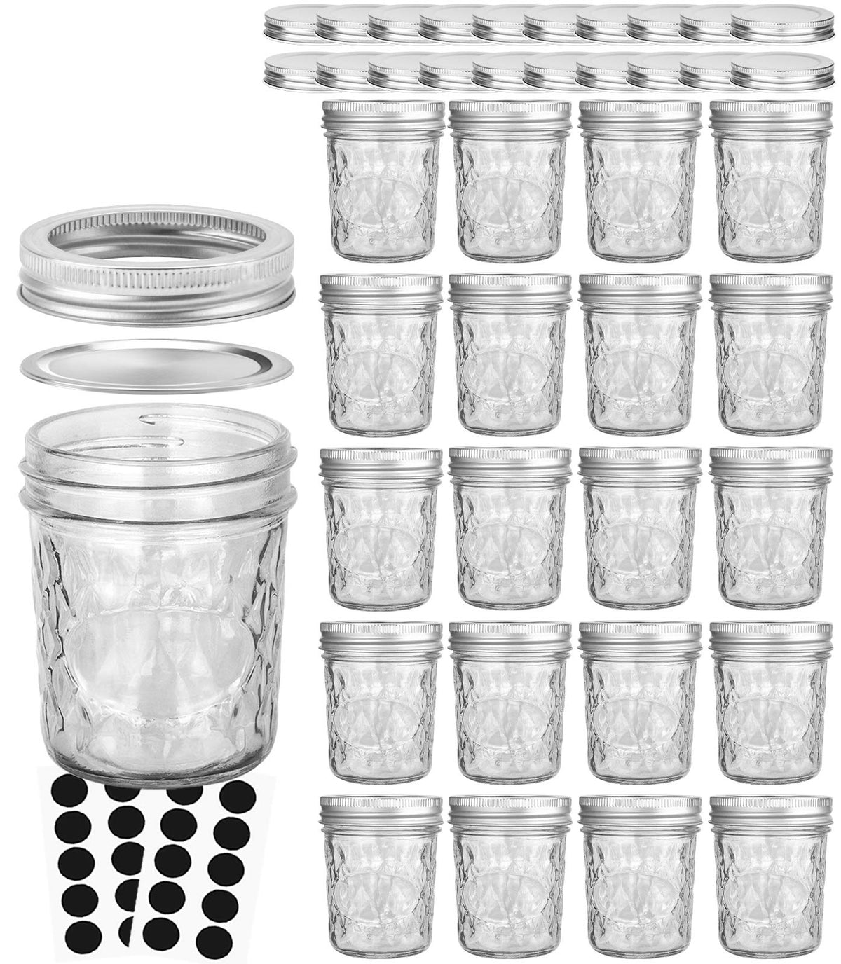 VERONES front view of 20-pack jars showing value and contents