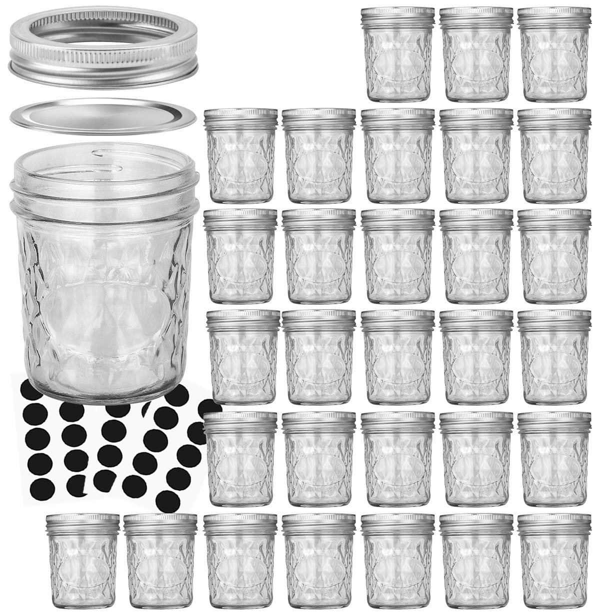 VERONES front view of 30-pack jars showing quantity and packaging convenience