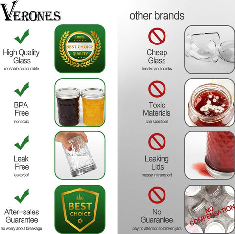 VERONES decorated jars as gifts showing attractive presentation