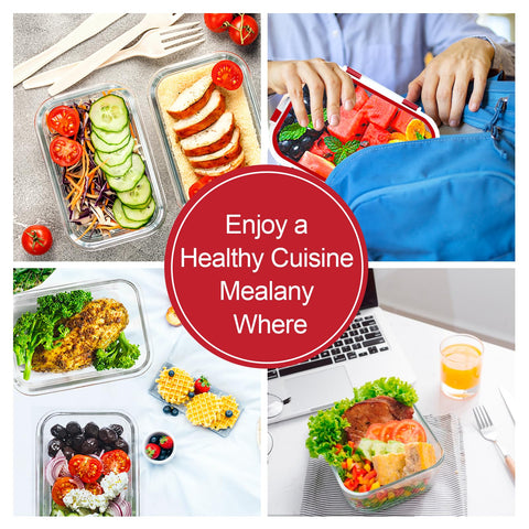 VERONES glass container moved from oven to fridge demonstrating versatility