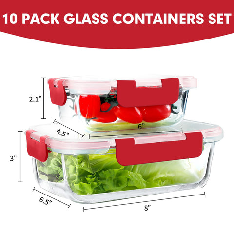 VERONES stacked containers top view saving fridge and cabinet space