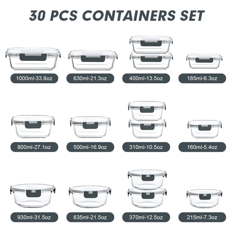 VERONES stacked containers of various sizes demonstrating compact storage and space saving