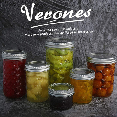VERONES jars arranged as wedding favors showing attractive event presentation