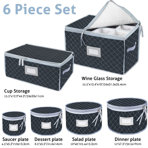 VERONLY closeup of stemware compartments showing padded dividers for safe transport