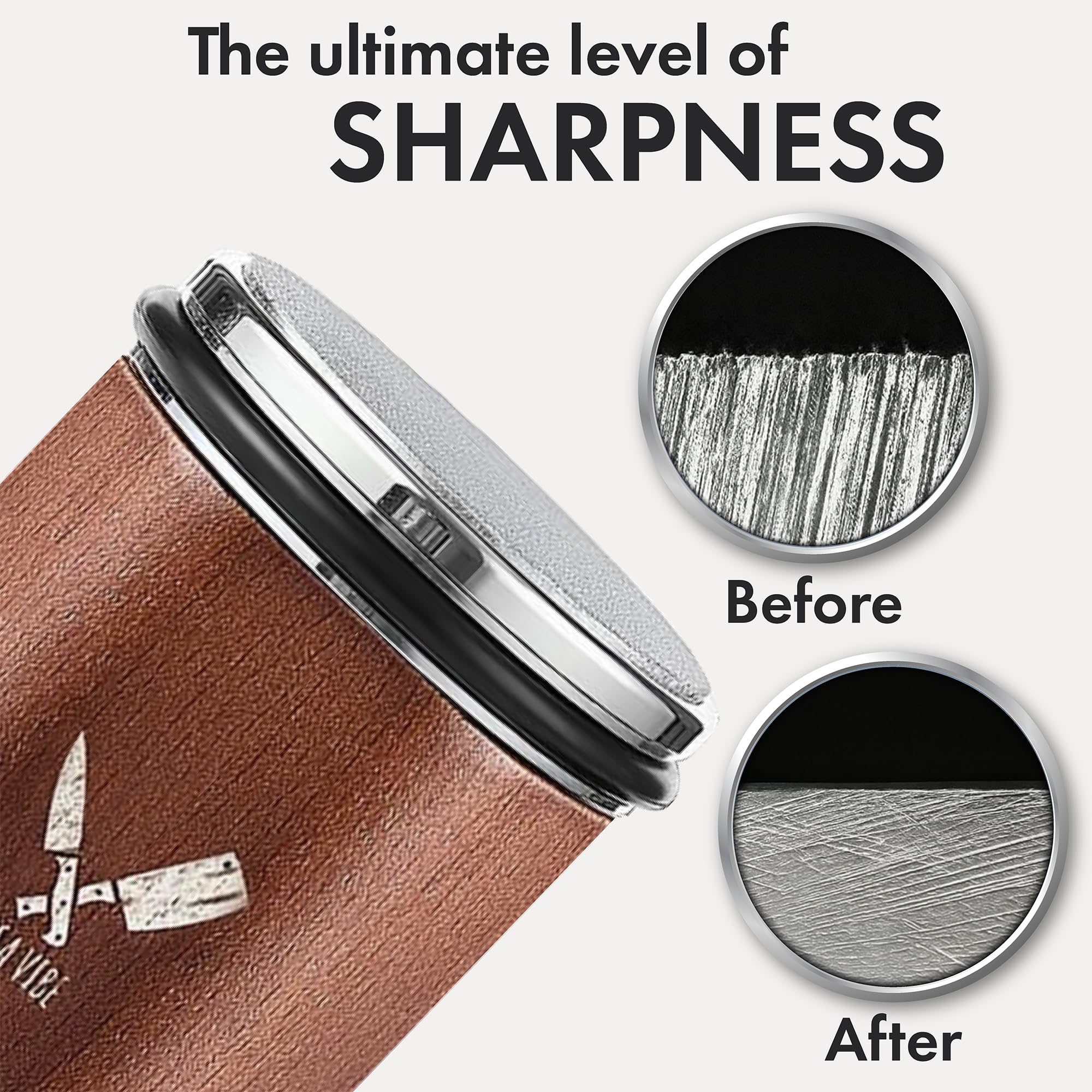 versa vibe cut-resistant glove demonstrating safe handling during sharpening