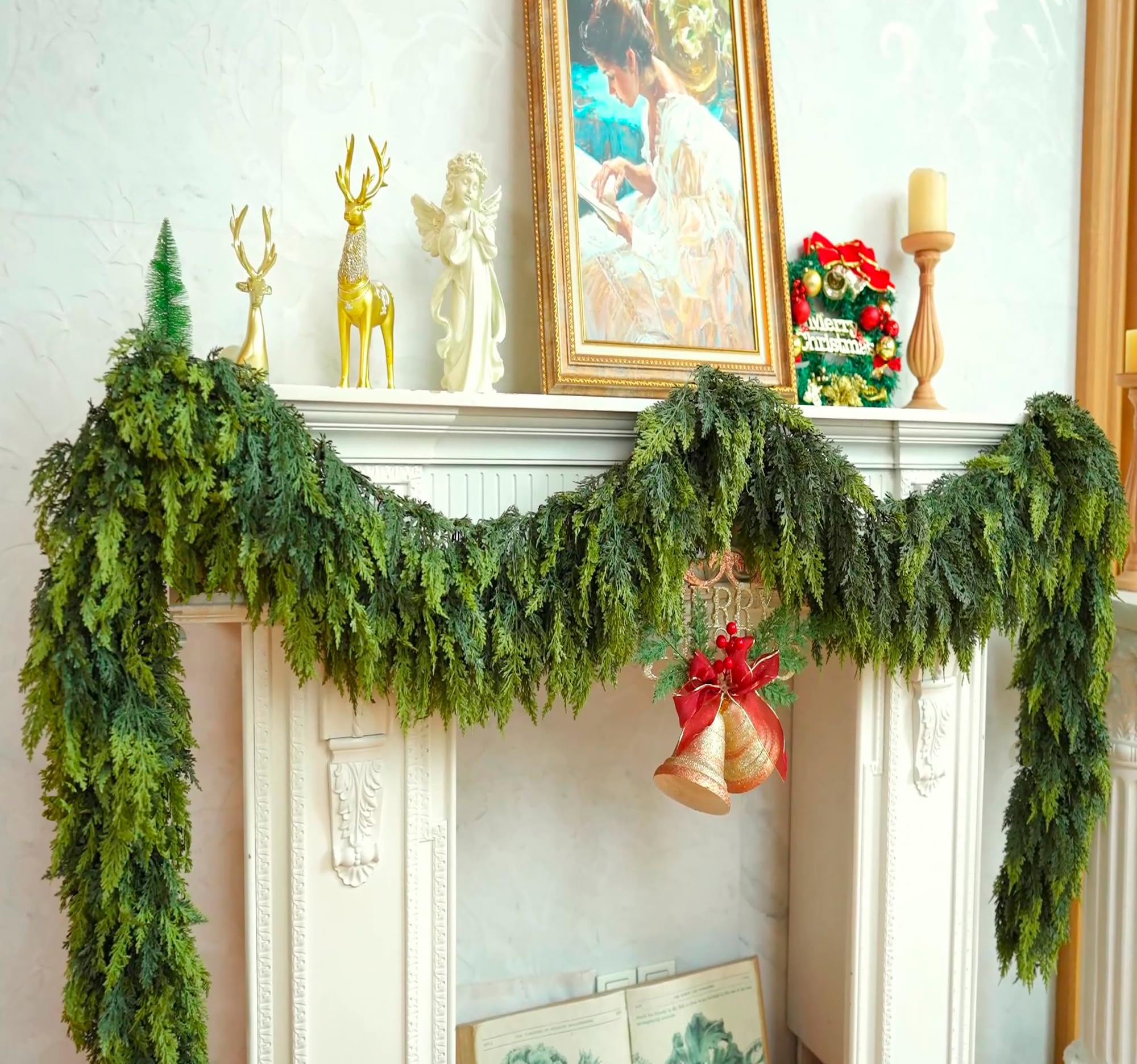 VersaCharm garland folded in storage box illustrating easy offseason storage