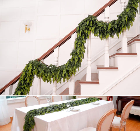VersaCharm garland with string lights demonstrating easy styling and warm glow