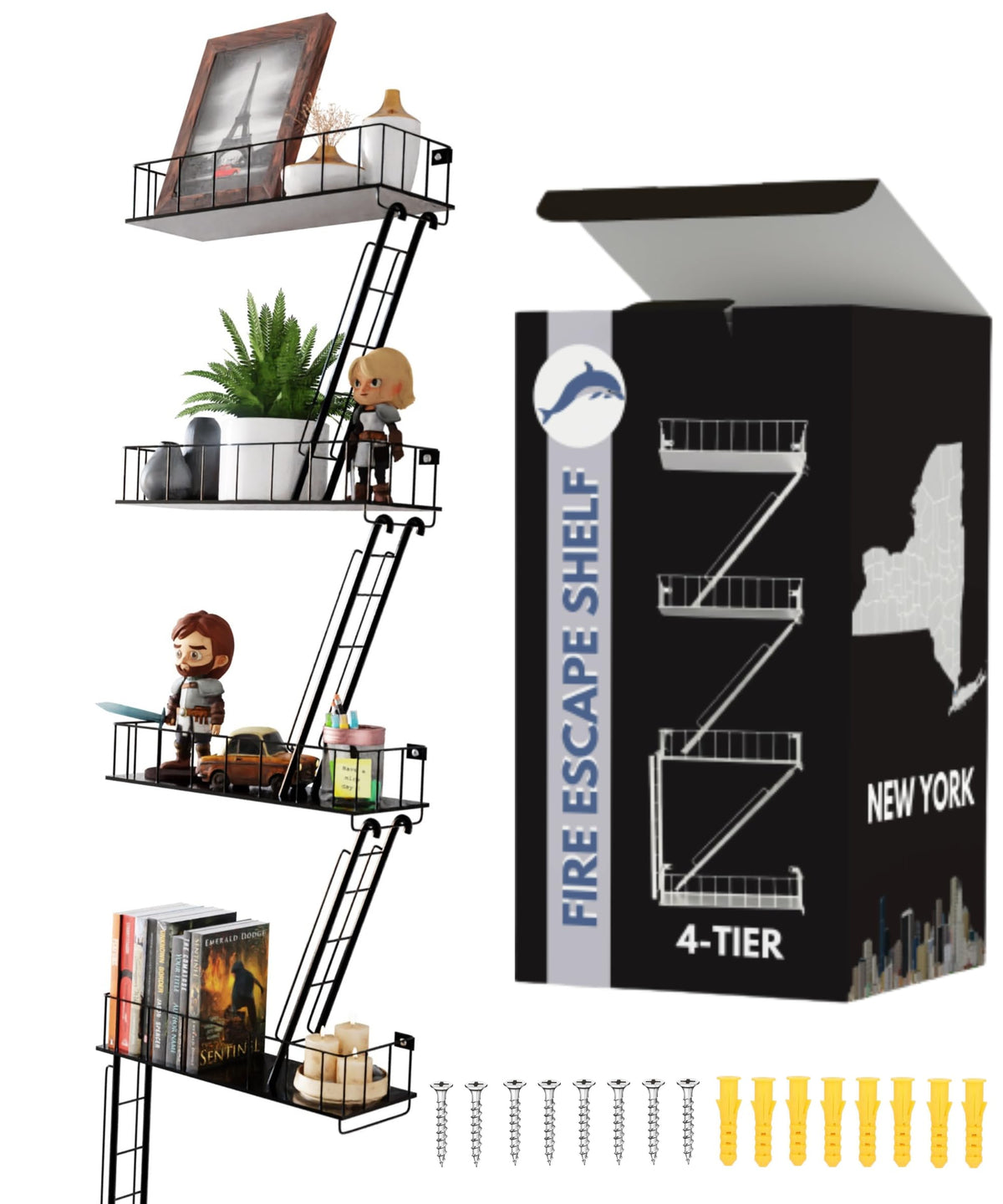 VERSATILE KAS front packaging showing industrial shelf, highlights gift-ready presentation